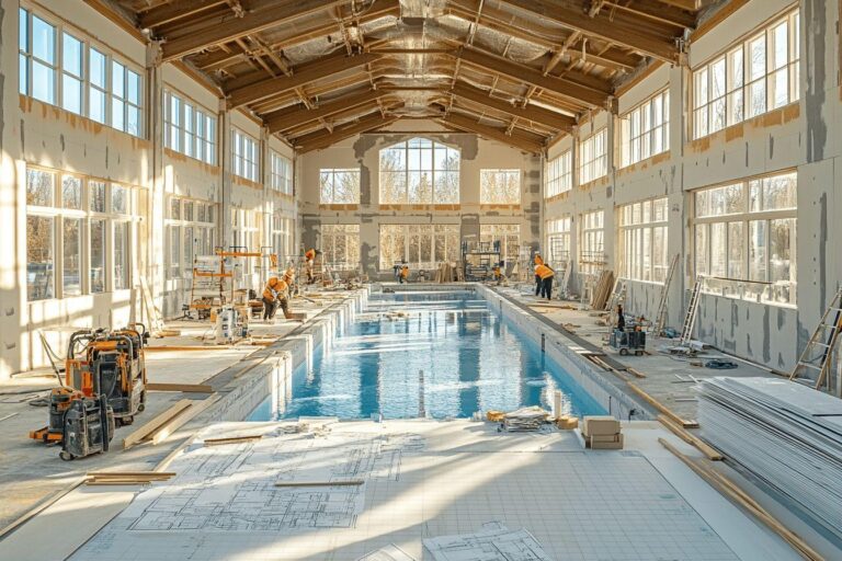 Guide complet pour construire une piscine intérieure : étapes clés
