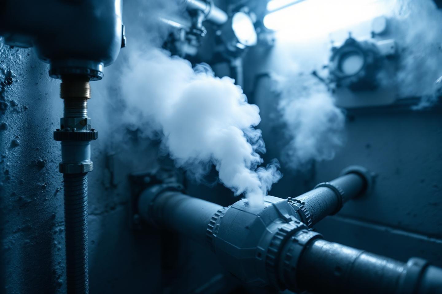 Test fumigène pour vérifier l'étanchéité des réseaux de canalisation