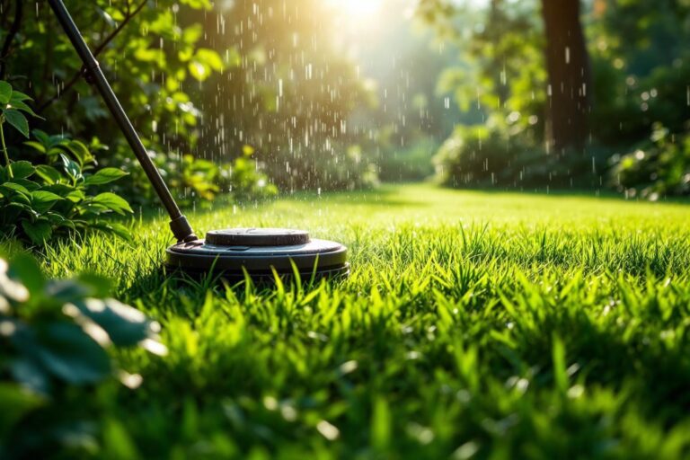 Peut-on tondre sa pelouse après la pluie ? Guide complet