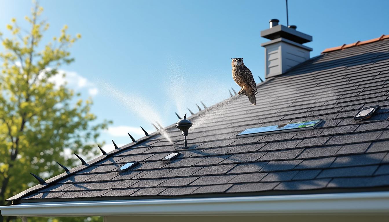 découvrez des techniques efficaces pour éloigner les oiseaux perchés sur votre toit et protéger votre maison des nuisances.