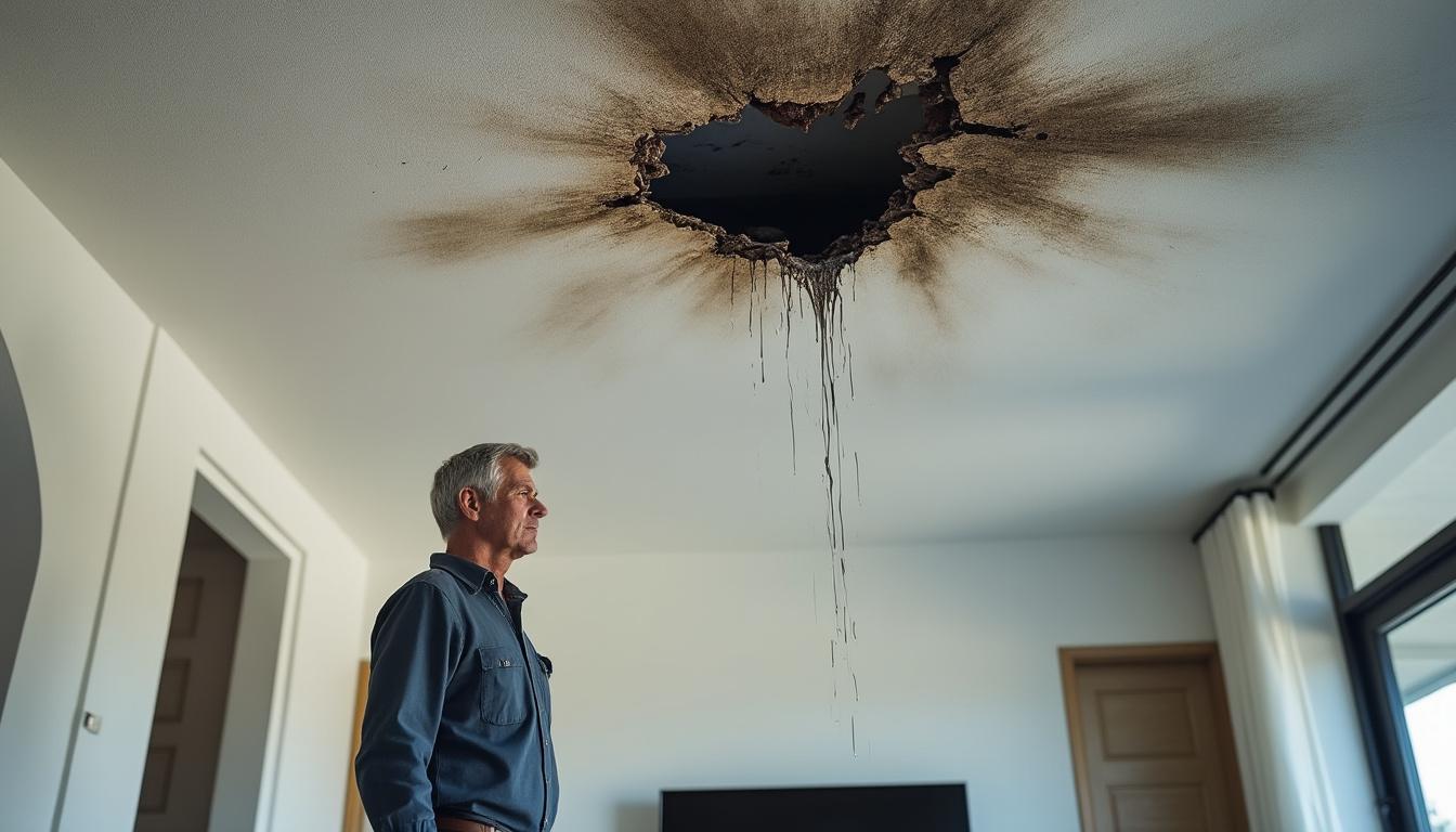 découvrez comment identifier les dangers d'une fuite d'eau au plafond, les solutions adaptées pour la réparer et les actions efficaces pour protéger votre habitation.