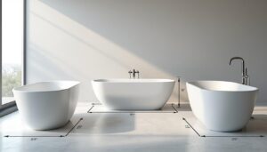 découvrez notre guide complet sur les baignoires : apprenez tout sur les dimensions, les tailles standards et les différentes formes pour choisir la baignoire idéale.