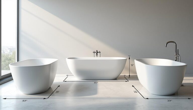 découvrez notre guide complet sur les baignoires : apprenez tout sur les dimensions, les tailles standards et les différentes formes pour choisir la baignoire idéale.