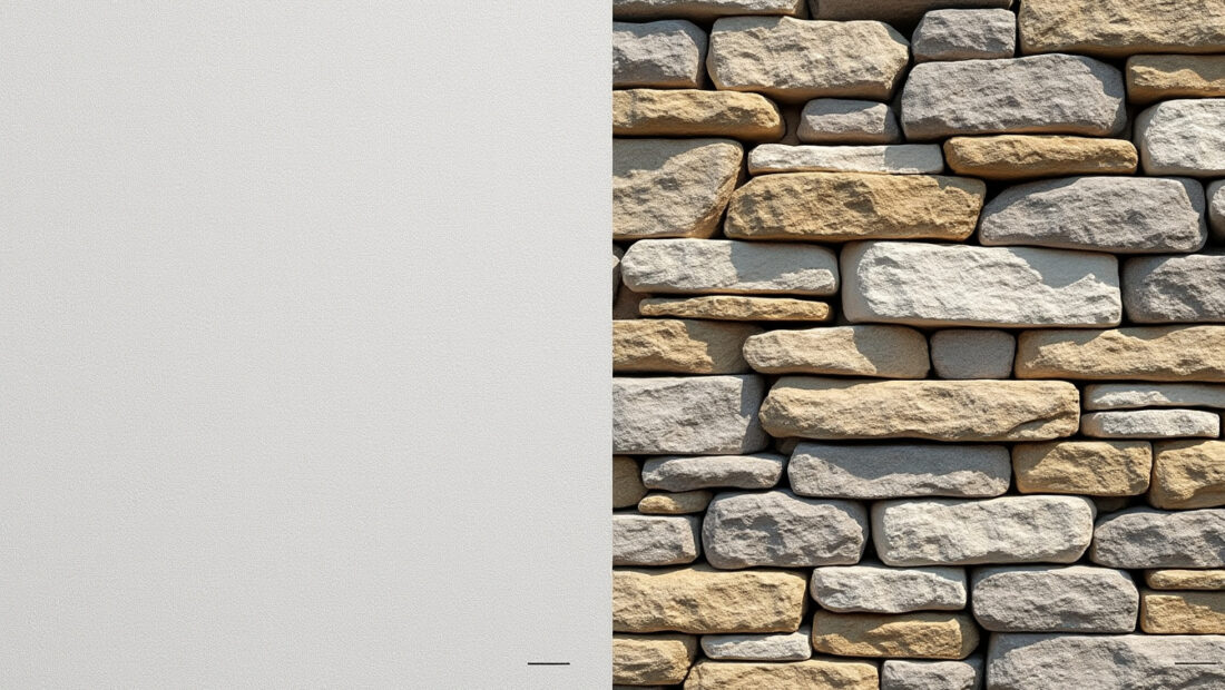 découvrez les différences entre l'enduit à pierre vue et la pierre apparente, avec un décryptage détaillé des subtilités et particularités de chaque technique pour sublimer vos murs.