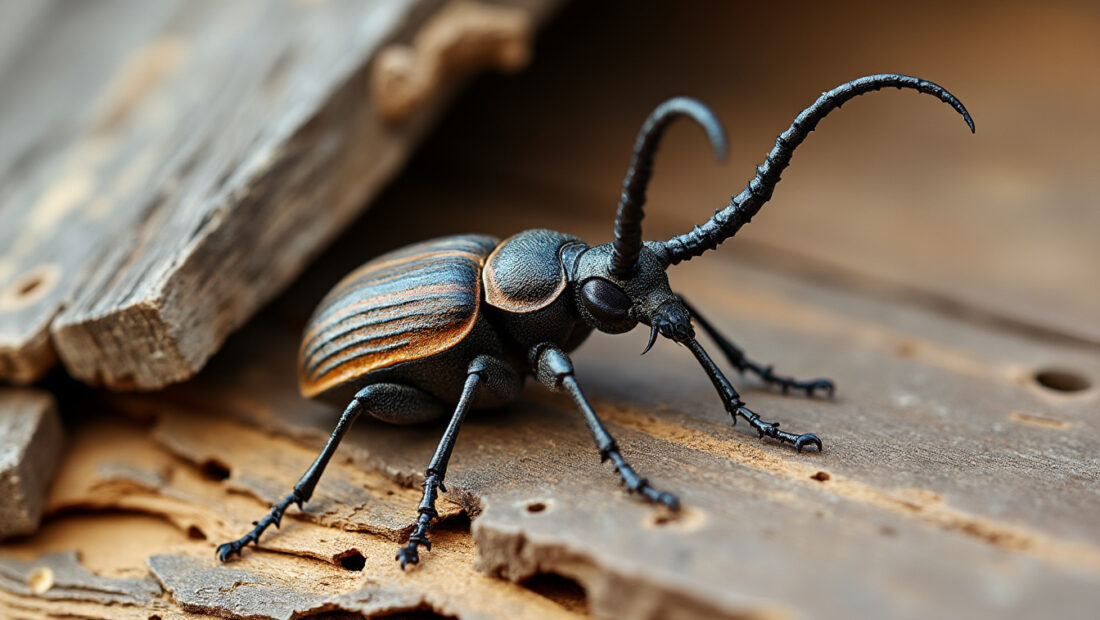 découvrez comment le capricorne des maisons infiltre et endommage silencieusement le bois de votre habitat, et apprenez à le reconnaître et le combattre efficacement.