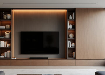 découvrez des méthodes astucieuses et élégantes pour dissimuler votre télévision tout en préservant le style de votre intérieur.