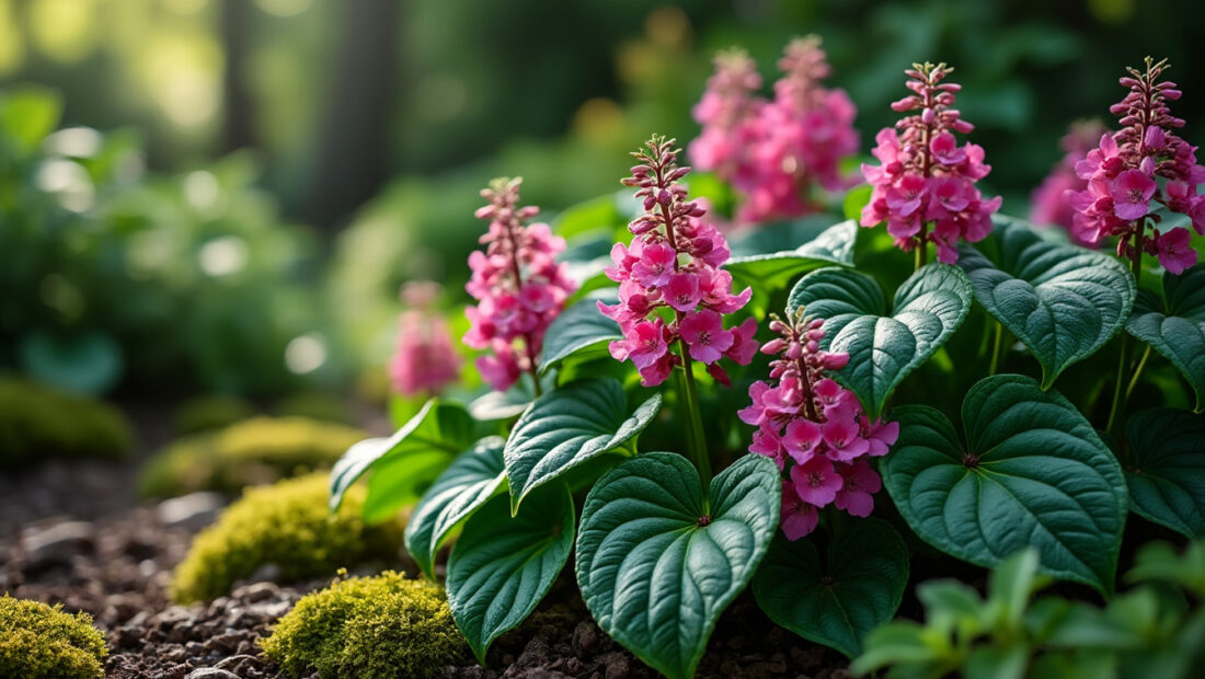 découvrez bergenia cordifolia, la plante idéale pour les jardins d'ombre, alliant robustesse et beauté avec ses feuilles épaisses et ses fleurs éclatantes.
