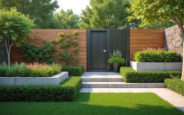 découvrez des solutions astucieuses et élégantes pour délimiter votre jardin avec style, alliant praticité et design pour un espace extérieur unique.